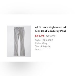 American Eagle corduroy pants